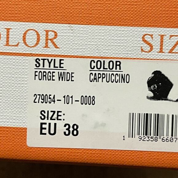 Miz Mooz Leather Wide Width Sandals - Forge - Size EU 38W / 7.5 - 8 Wide NEW - Picture 6 of 8